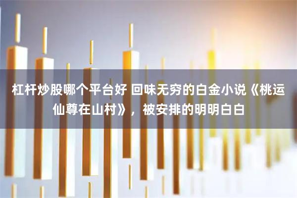 杠杆炒股哪个平台好 回味无穷的白金小说《桃运仙尊在山村》，被安排的明明白白