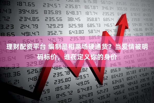 理财配资平台 编制是相亲场硬通货？当爱情被明码标价，谁在定义你的身价