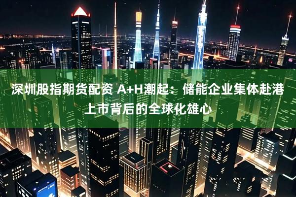 深圳股指期货配资 A+H潮起：储能企业集体赴港上市背后的全球化雄心